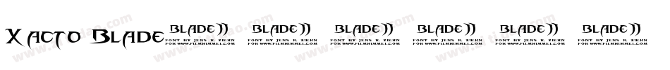 Xacto Blade字体转换